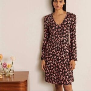 Boden Hattie Jersey Knit Floral Midi Dress